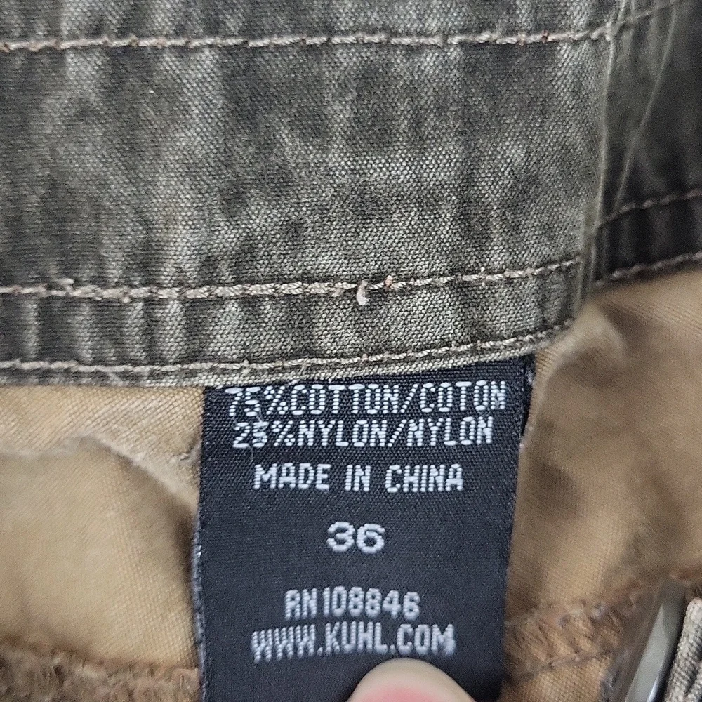 Kuhl Crag Series Men's 36 Hiking Cargo Camping Outdoor Shorts Brown
